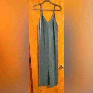 Sleeveless Sweater Dress Blue Sweater Dress Womens L